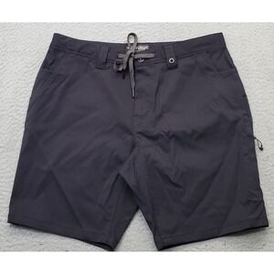 686 Everywhere Collection Hybrid Shorts Mens 32 Black Zipped Pocket Drawstring